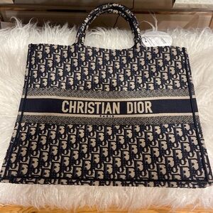 Christian Dior large book tote.